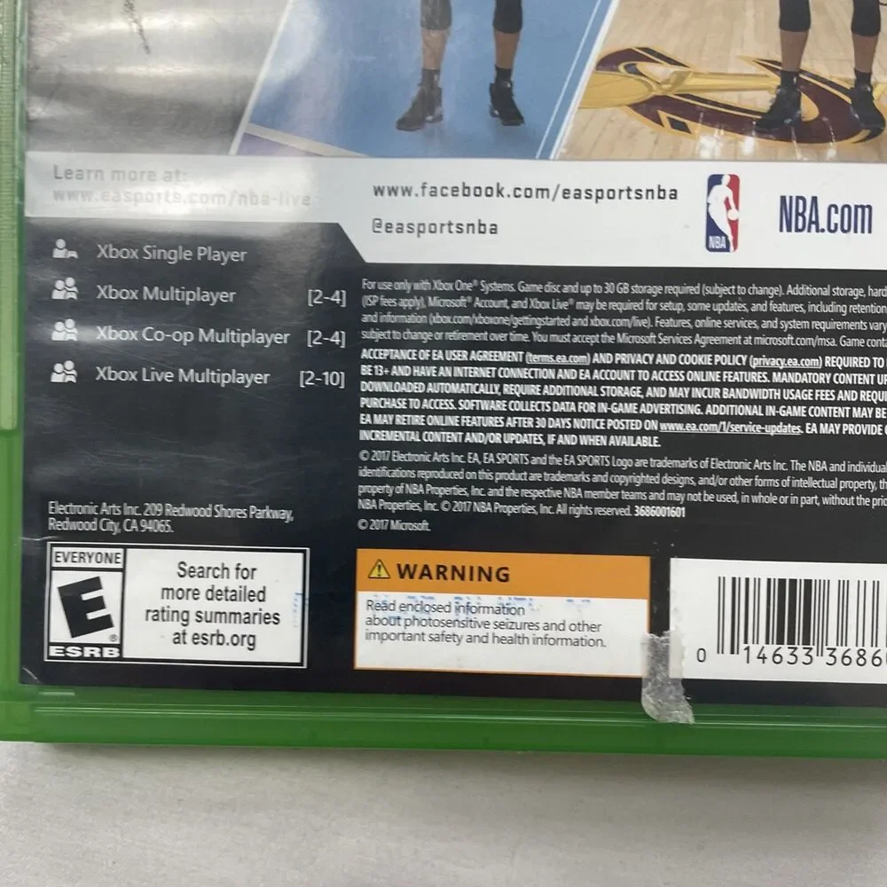 NBA Live 18 (Microsoft Xbox One, 2017) The Streets, The League Basketball Harden